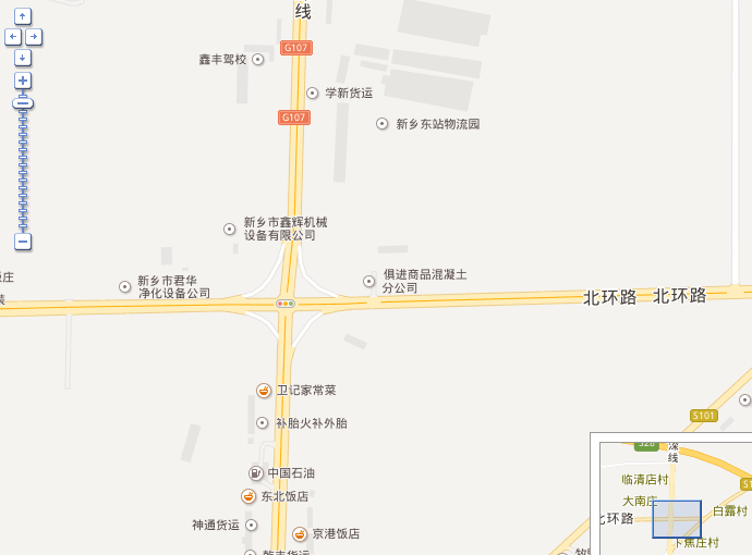 新乡高卓振动设备重工地图位置